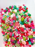 Preppy Christmas Bead Soup – Mixed Glass Bead Assortment