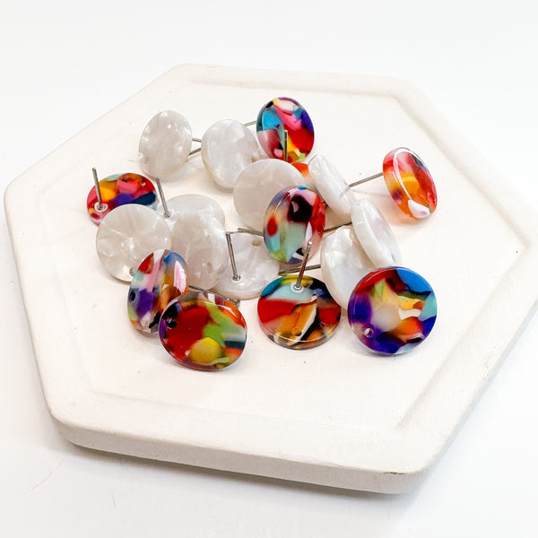 ASC MIXES and MELTS Acrylic 13mm Stud Connectors--------> Choose Your Color!!!! (Copy)