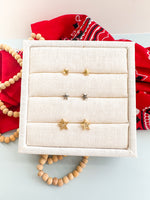 Premium 18k Gold Plated and Stainless Steel STAR STUDS! ------> Choose your finish and size (Copy)