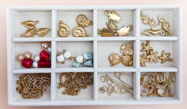 Premium Charm Bar KIT----> Seaside Luxe <------ Choose Gold or Silver!