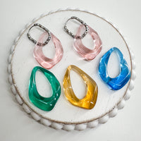 Acrylic Charm ORGANIC TEAR DROP Surprise Color Grab Bag