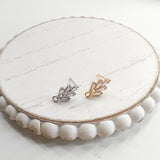 PAVE ART DECO Stud Connectors Gold/Silver------> Choose Gold or Silver