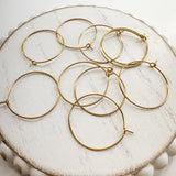 25mm Light weight Stainless Steel Hoops------> Choose your Color!