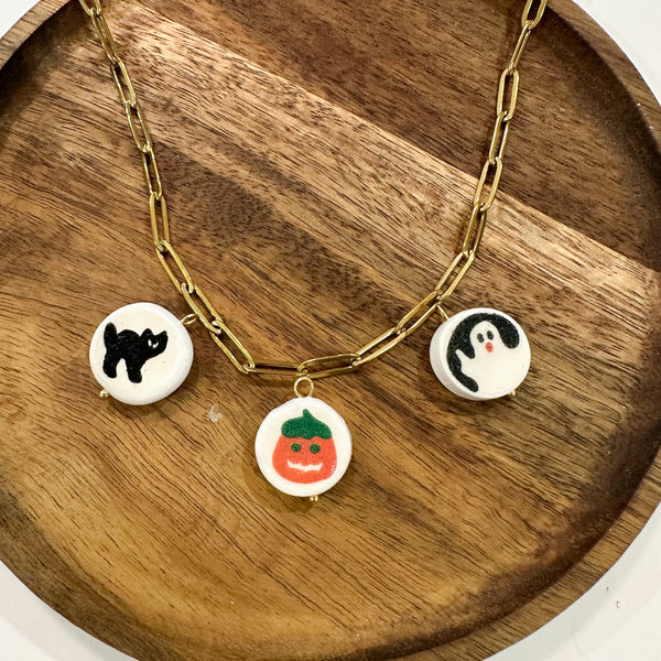Faux Ceramic Charms----> Spooky Cookies Set of 3