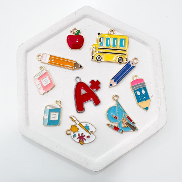 Back to School CHARMS GRAB BAG-------> High quality alloy charms surprise grab bag!