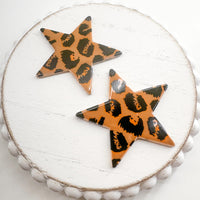 Acrylic Charm ANIMAL PRINT STAR------> Choose your color!