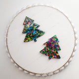 AP Acrylic Pendant GLITTER CONFETTI TREE------> Choose your Colorway and number of pieces!