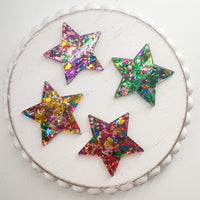 AP Acrylic Pendant GLITTER CONFETTI STARS ------> Surprise Grab Bag