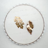 BC FALL LEAVES  Brass Metal Charms 5 pairs-------> You choose the SHAPE and Color!