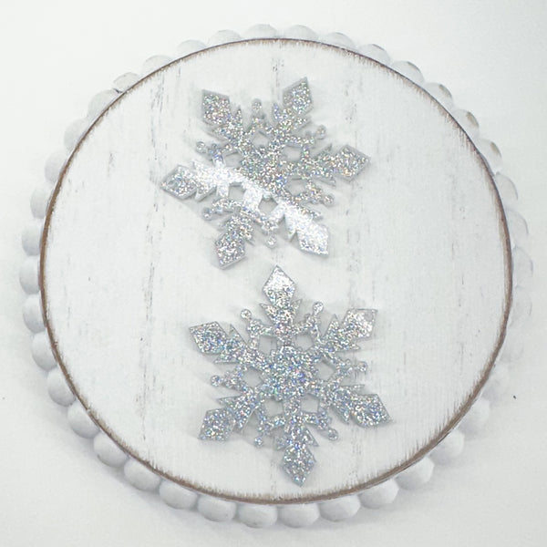 AP Acrylic Pendant GLITTER SNOW FLAKE