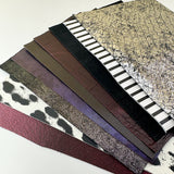 Genuine Leather 5 by 7 Coordinated Textured and Printed Maker Packs----> Lots to choose from! (Copy)