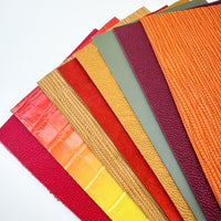 Genuine Leather 5 by 7 Coordinated Solids/Textures/Sparkles Maker Packs----> Lots to choose from!