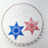 LCM Laser Cut SNOW FLAKE  filigree metal charms and connectors 5 pairs---> Choose your color! (Copy)