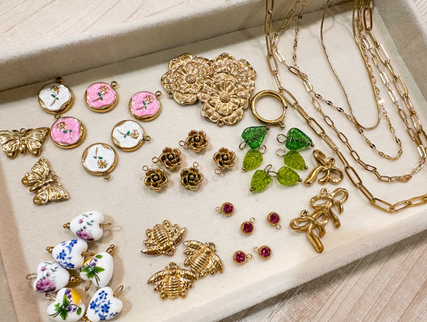 Premium Charm Bar KIT----> Roses are Forever<------Gold!