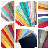 Genuine Leather 5 by 7 Coordinated Solids/Textures/Sparkles Maker Packs----> Lots to choose from!