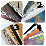 Genuine Leather 5 by 7 Coordinated Textured and Printed Maker Packs----> Lots to choose from! (Copy)