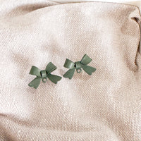 FLAT BOW Earring Stud Connectors-----> You choose the color! ( NEW COLORS ADDED!)