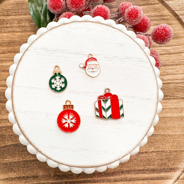 CHARM BAR Alloy/Enamel Charms CHRISTMAS HOLIDAY Charms-----> Choose Your Style