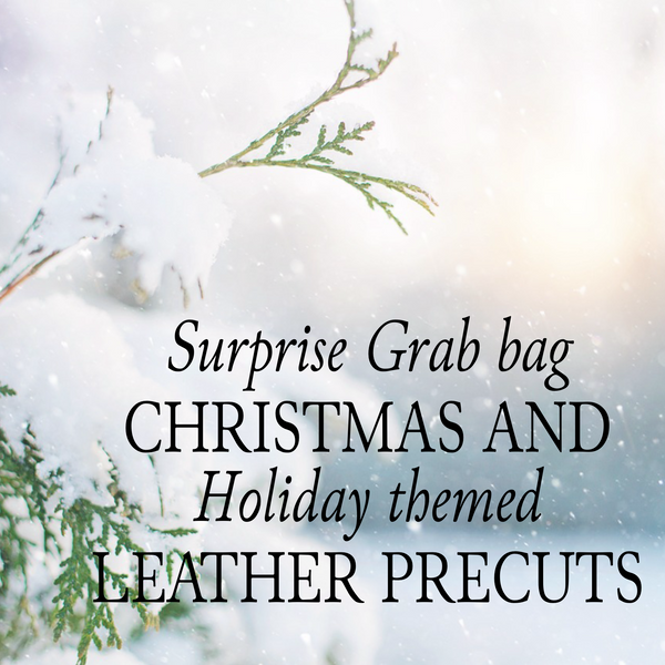 GB Surprise Grab Bag of CHRISTMAS/HOLIDAY Leather Precuts