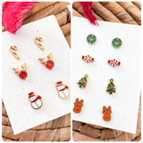 Premium CHRISTMAS Studs with Flat Screw Backs------> Lots to Choose From!