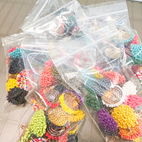 GrBg 30mm Seed Bead Stud Topper Clearance Surprise Grab Bag over 50% off!