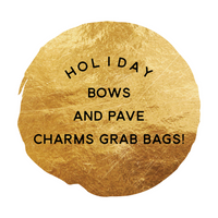 GrBg Holiday Bows and Pave Charms Grab Bag