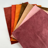 *Genuine Leather 5 by 7 Coordinated SUEDES Maker Packs----> Lots to choose from!