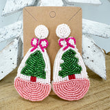 Beaded Statement Earring CHRISTMAS AND HOLIDAY----> Choose your Style!