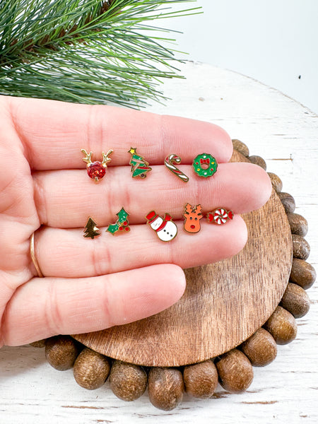 PFJ Premium Christmas Studs with Screw Backs------> Lots to Choose From!