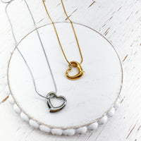 PFJ Premium Finished Necklace with Heart Charm----> Choose your Color!