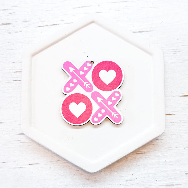 WP Wood Pendant XO VALENTINES