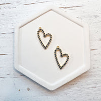 Alloy Braided Heart Charm