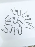 B-4 4.5mm Loop Stainless Steel Earring wires, Petite