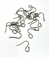 6mm ANTIQUE BRONZE Surgical Stainless Open Loop  with Ball Earring Wire 10 pairs